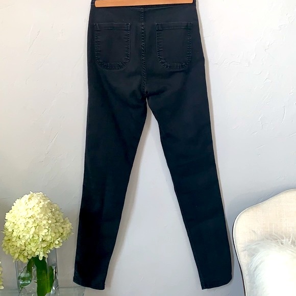 American Apparel High Waisted Black Easy Jeans - Picture 4 of 6